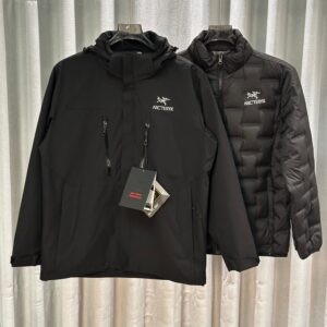 ARCTERYX Solid Color Down Jacket Two Piece Set