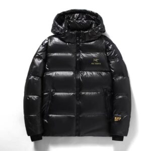 ARCTERYX Black Gold Down Jacket Hooded Couple Style