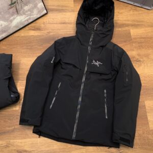 ARCTERYX hard shell embroidered down jacket