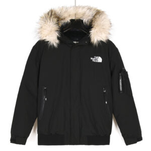 The North Face outdoor sports hooded fur collar parka down jacket